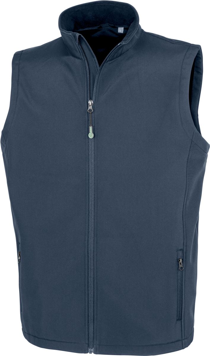 Levně Pánská 2-vrstvá softshellová vesta "Printable" - navy