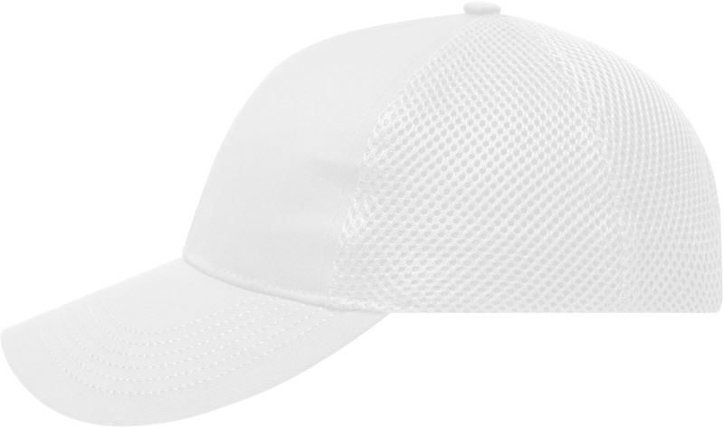 Levně 6 panelová kšiltovka ze vzdušné síťoviny - white