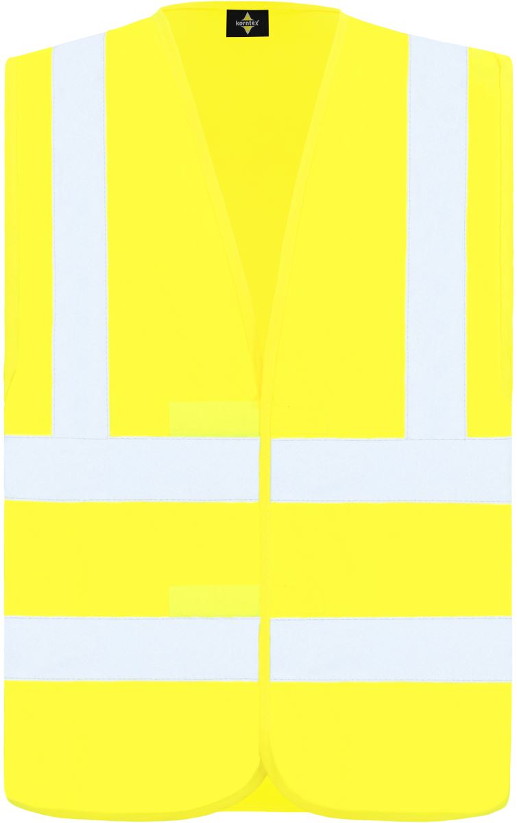 Levně Vesta se čtyřmi reflexními pruhy - yellow