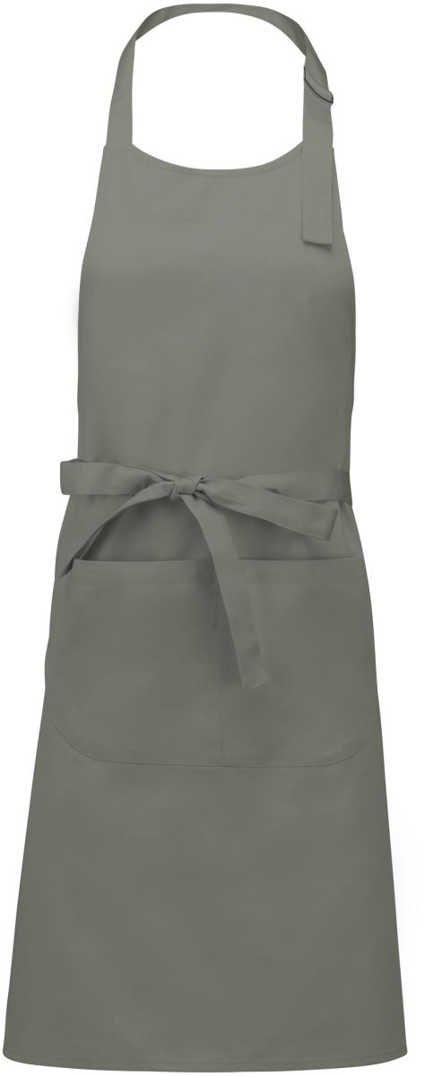 Levně Zástěra s laclem - light grey
