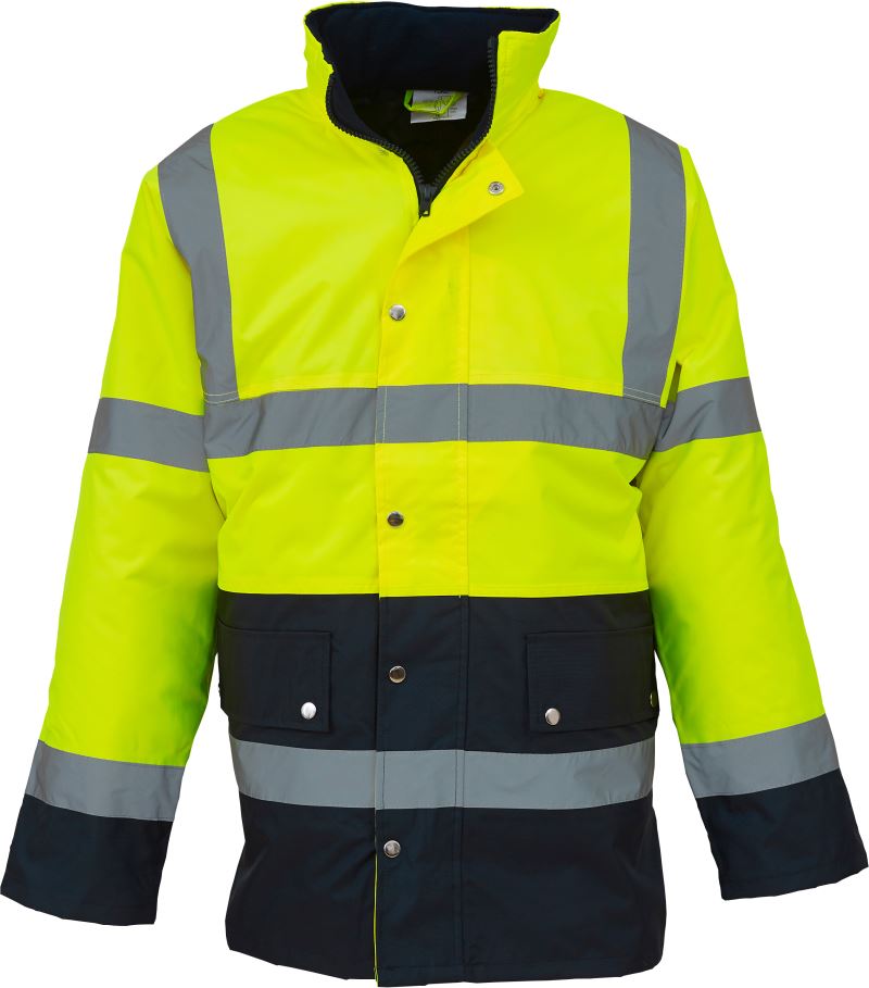 Levně Hi-Vis Parka - hi vis yellow/navy