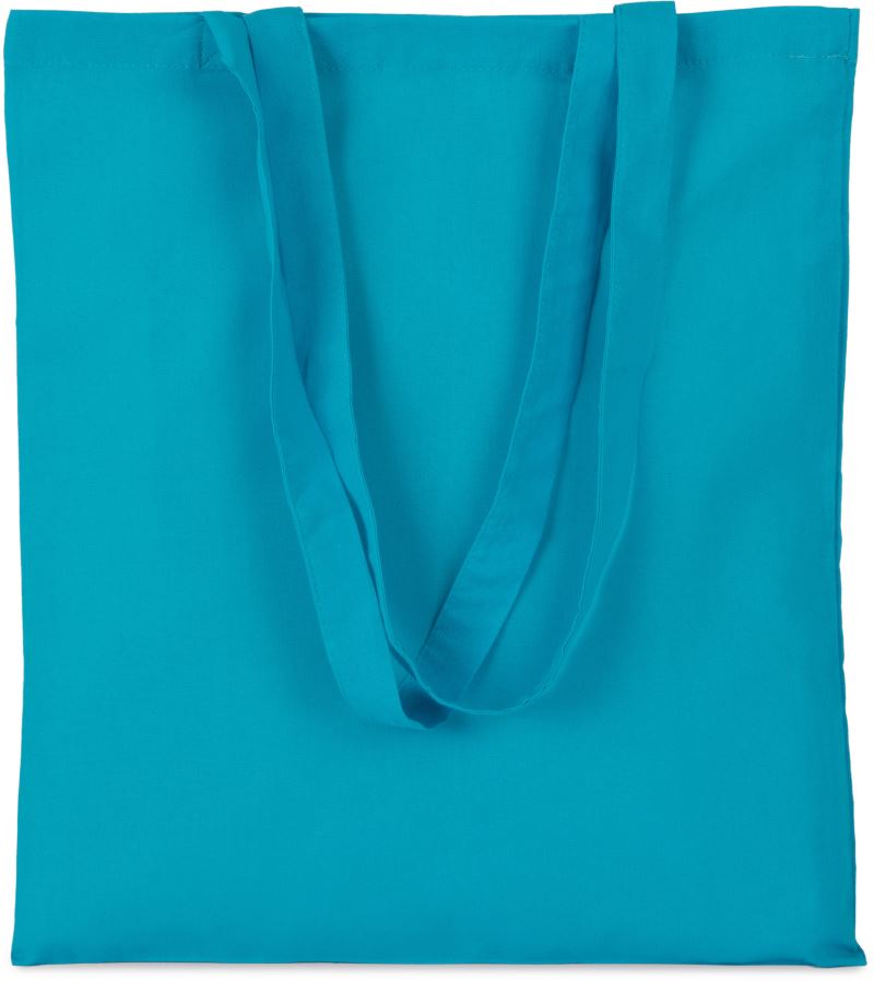 Levně Bavlněná taška s dlouhým uchem - bright turquoise