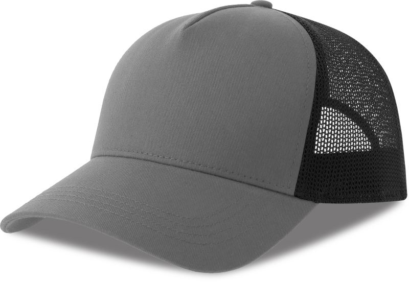 5 panelová Trucker kšiltovka - grey/black