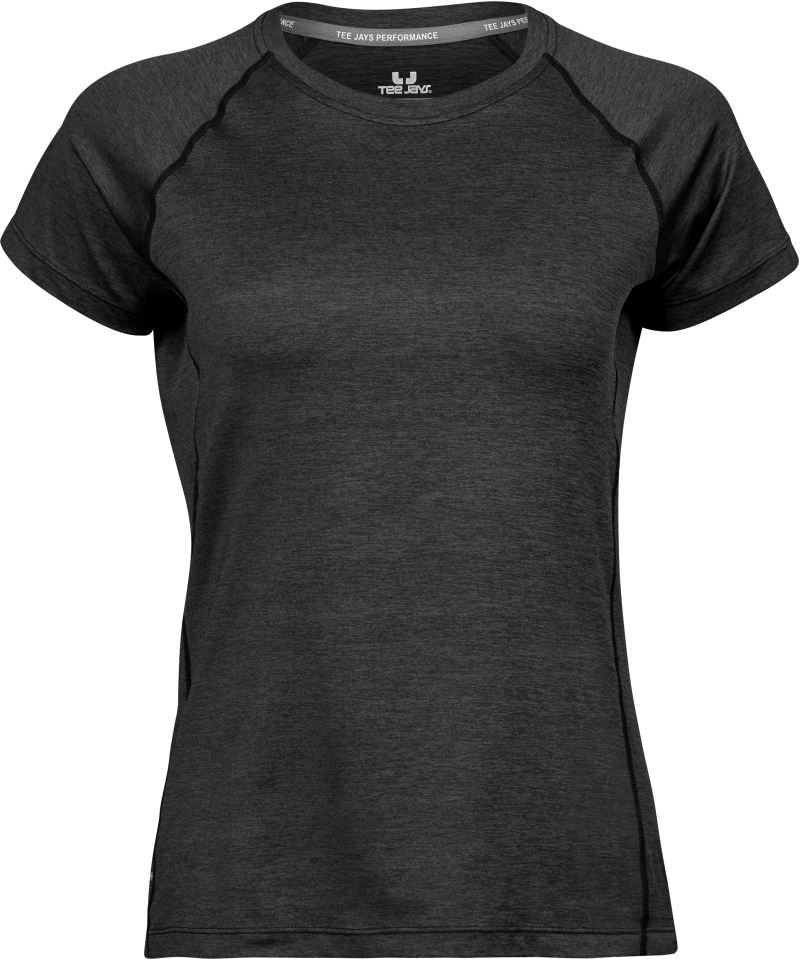 Levně Dámské sportovní tričko CoolDry - black melange