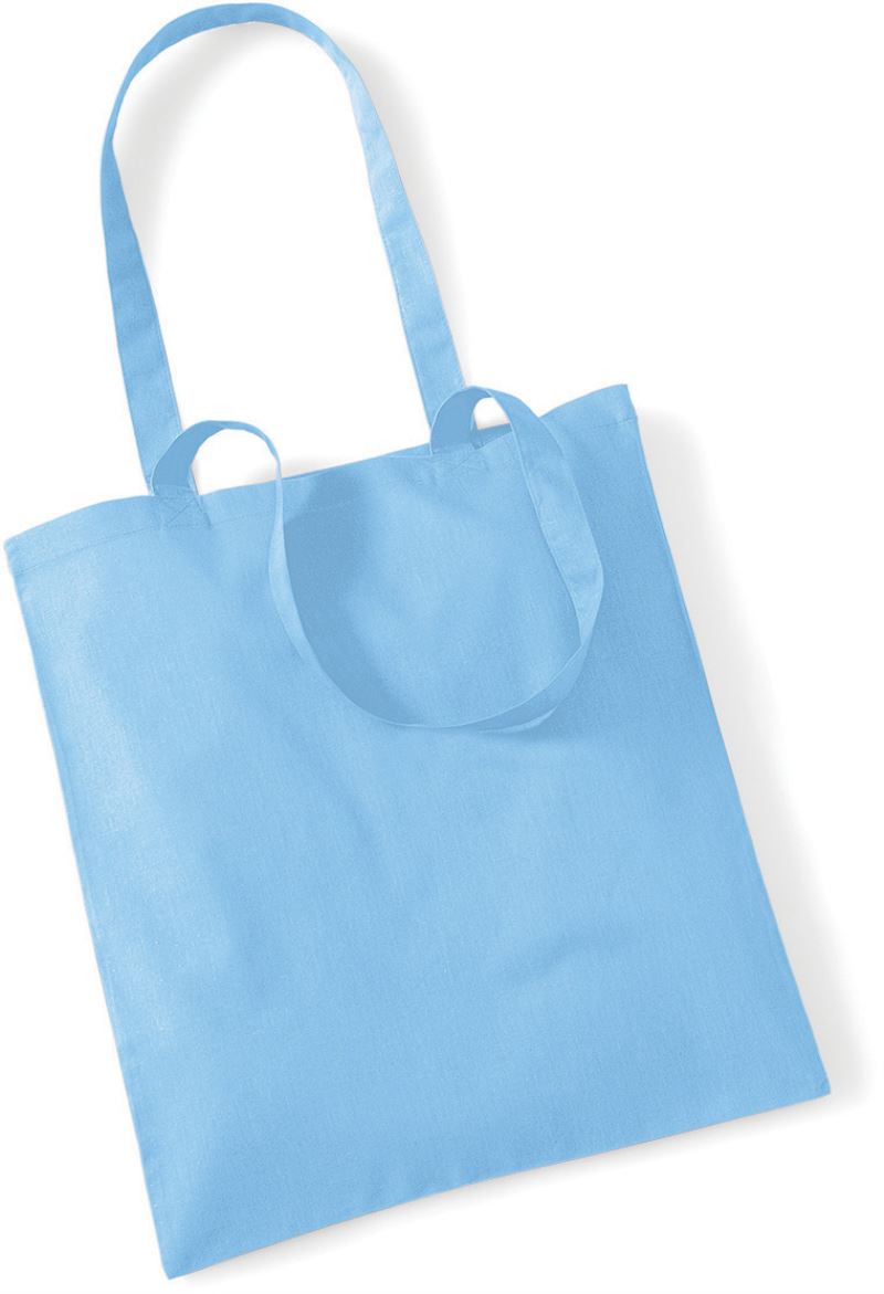 Levně Bavlněná taška "Bag for Life" - sky blue