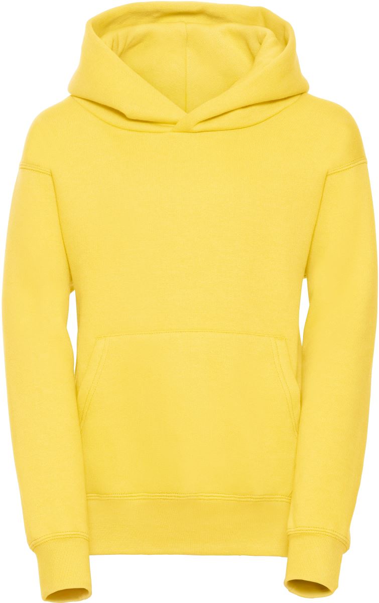 Levně Dětská mikina s kapucí - yellow