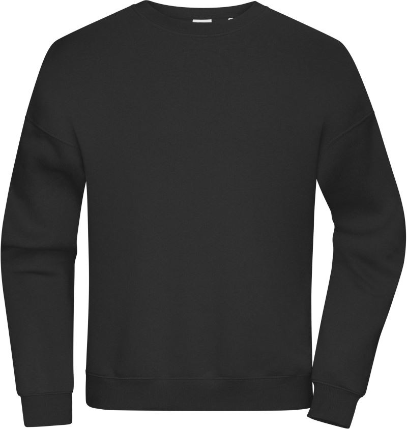 Levně Oversize mikina z bio bavlny - black