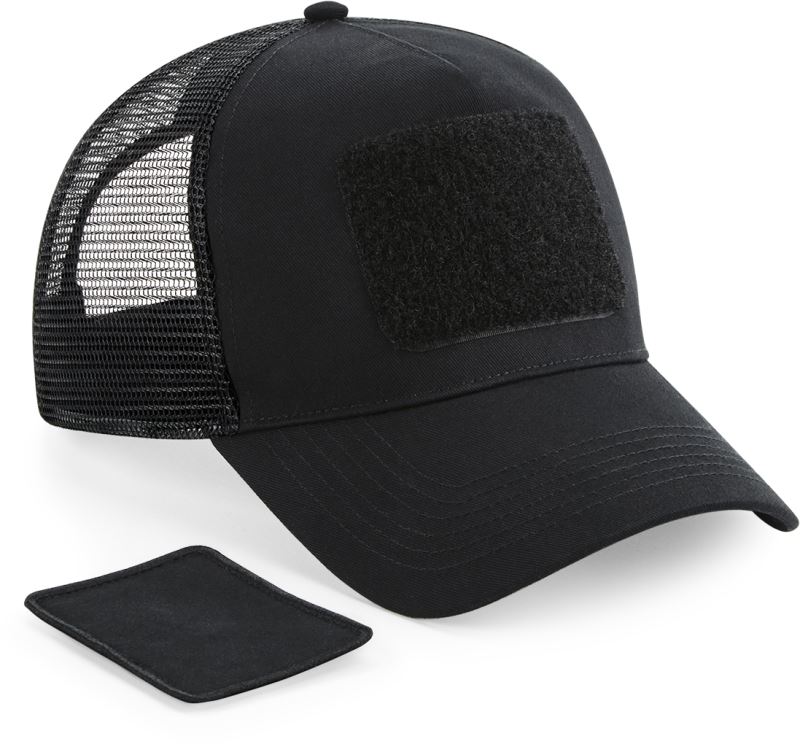 Levně 5 panelová kšiltovka "Removable Patch Trucker" - black