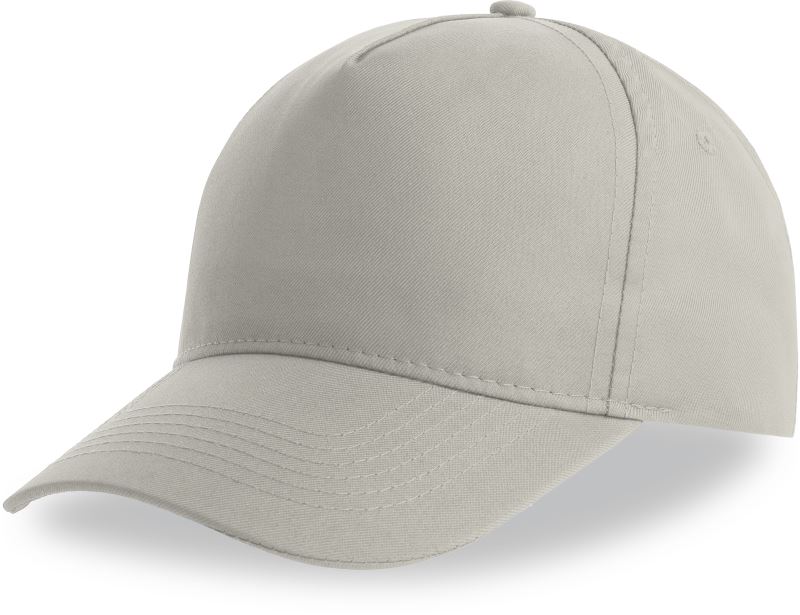 5 panelová baseballová kšiltovka - grey