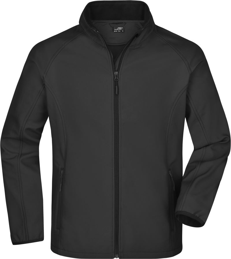 Levně Pánská 2-vrstvá promo softshellová bunda - black/black