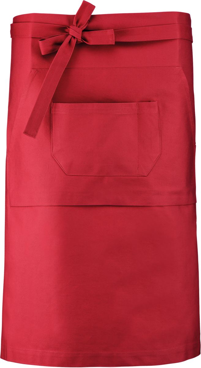 Levně Barová zástěra středně dlouhá - red