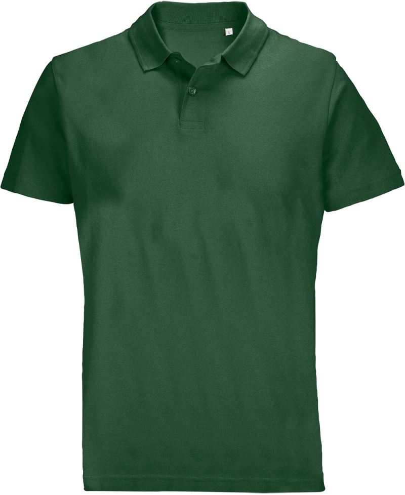 Levně Unisex piqué polo - bottle green