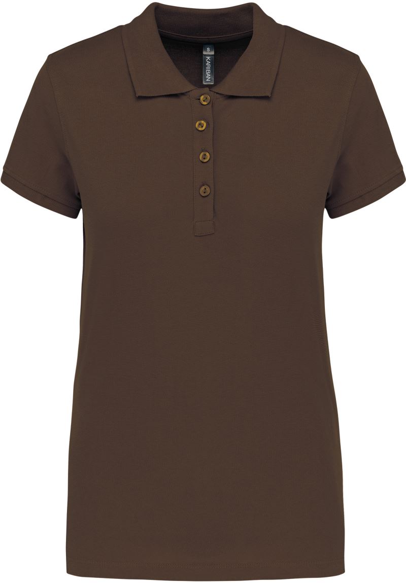 Dámské piqué polo - chocolate