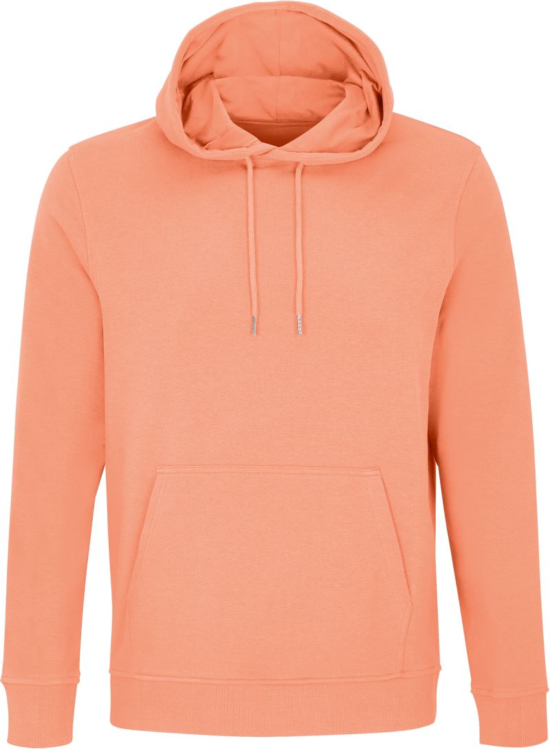 Levně Unisex mikina s kapucí - peach
