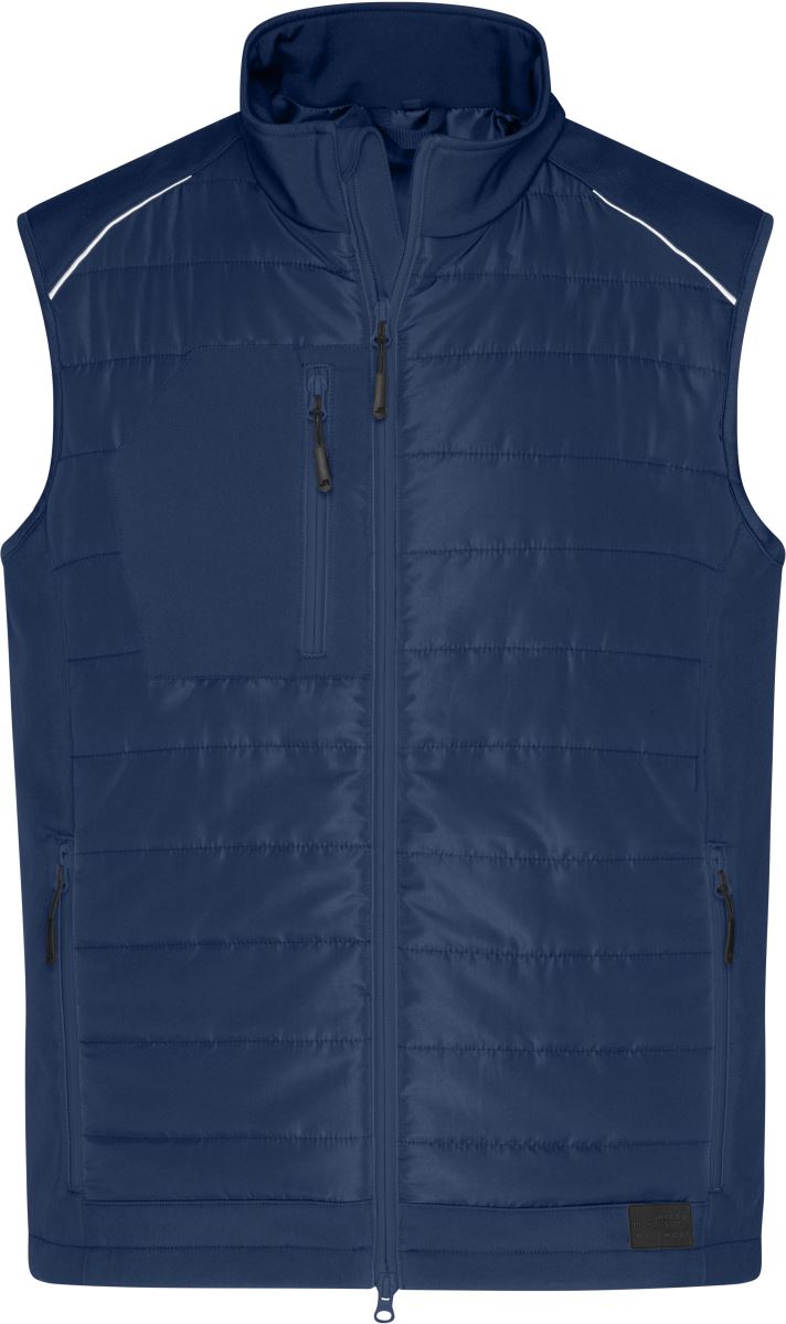 Levně Pánská hybridní vesta - navy/navy