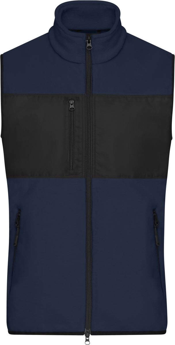 Levně Pánská fleecová vesta - navy/black