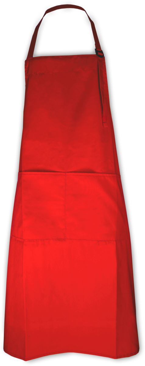 Levně Zástěra s laclem - red