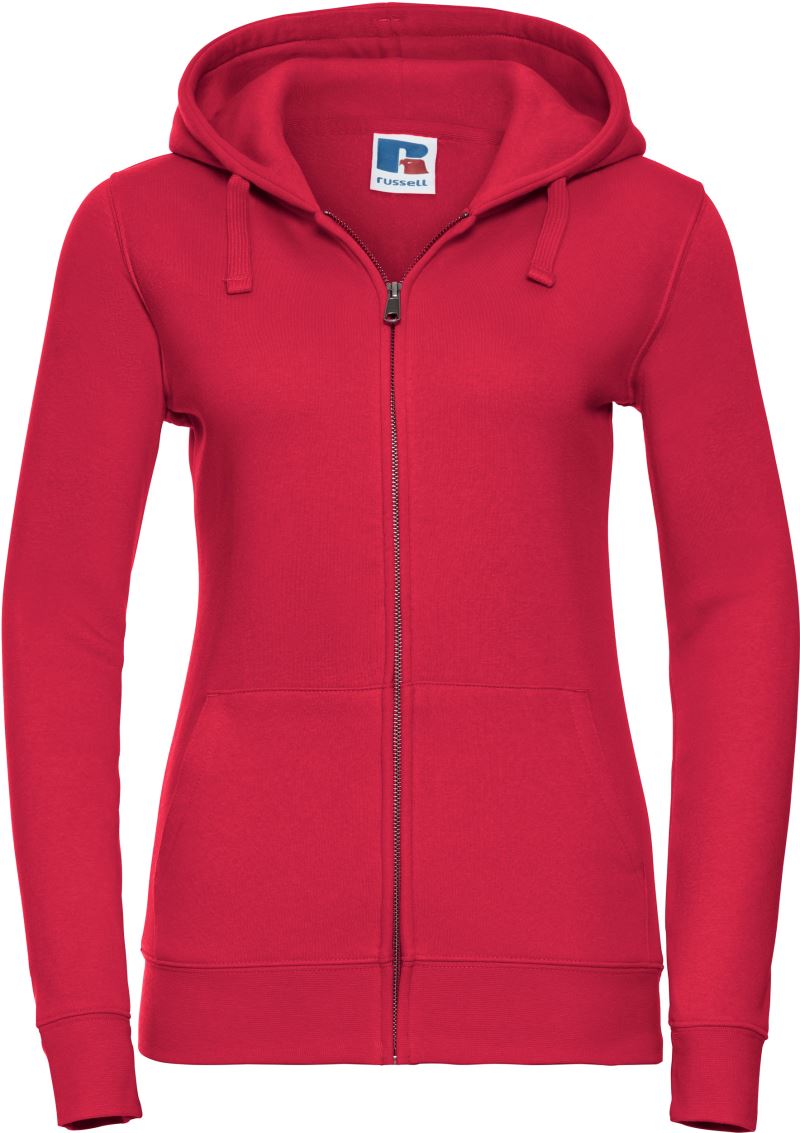 Levně Dámská mikina s kapucí "Authentic" - classic red