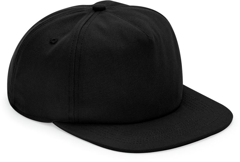 Levně 5 panelová kšiltovka z bio bavlny - black
