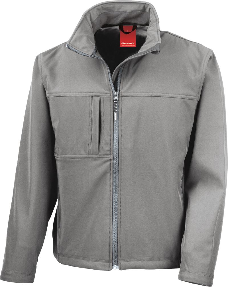Levně Pánská 3-vrstvá softshellová bunda - workguard grey