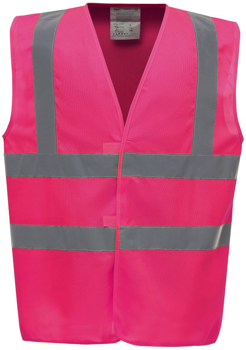 Levně Hi-Vis bezpečnostní vesta - pink