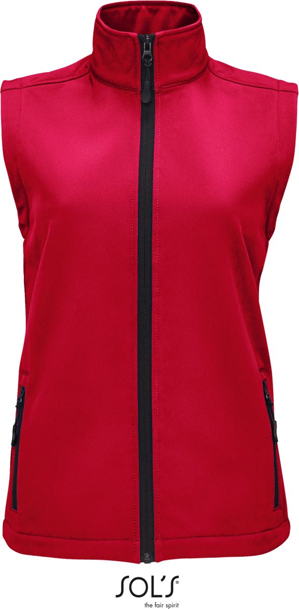Levně Dámská 2-vrstvá softshellová vesta - pepper red