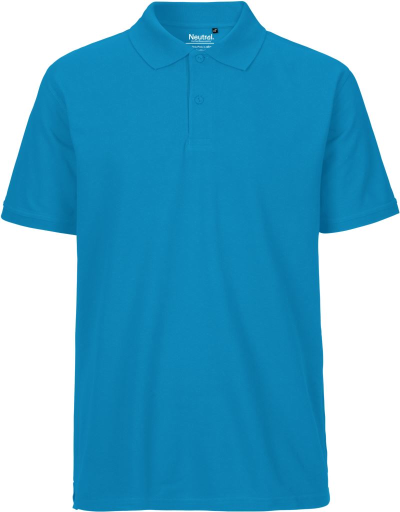 Levně Pánské piqué polo z bio bavlny - sapphire