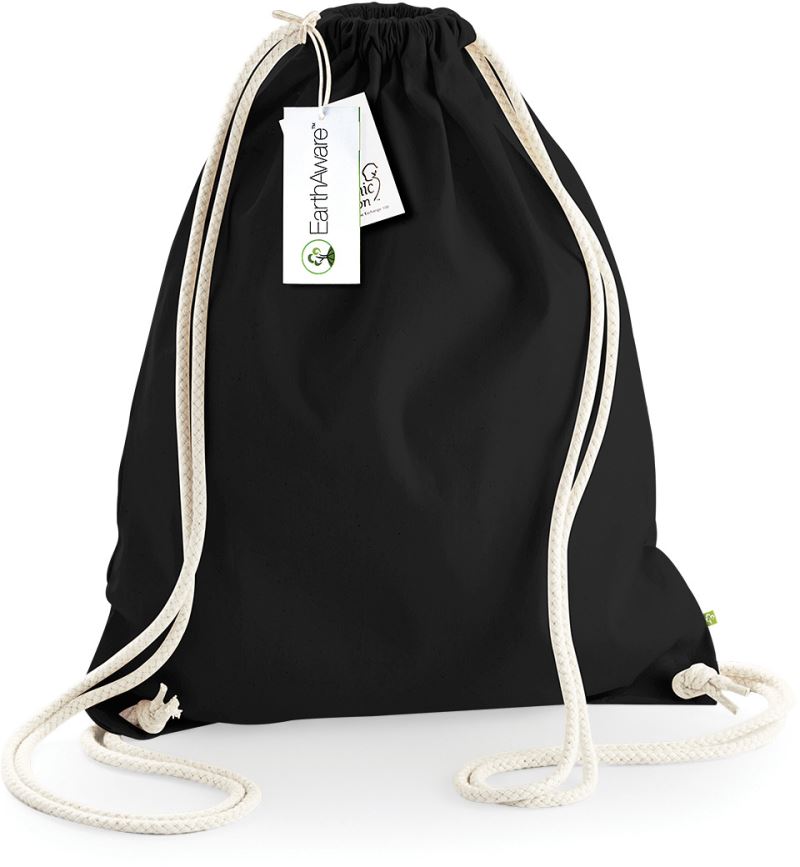 Levně Vak EarthAware® z těžké bio bavlny - black