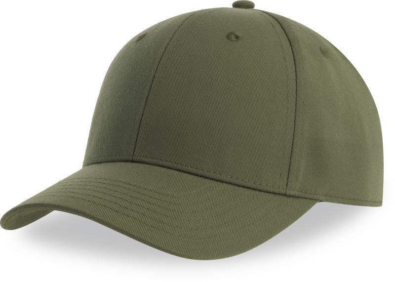 6 panelová baseballová kšiltovka - olive
