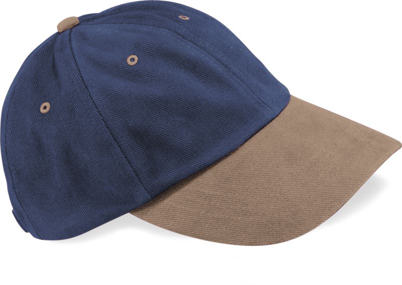 Levně 6 panelová nízkoprofilová kšiltovka - french navy/taupe