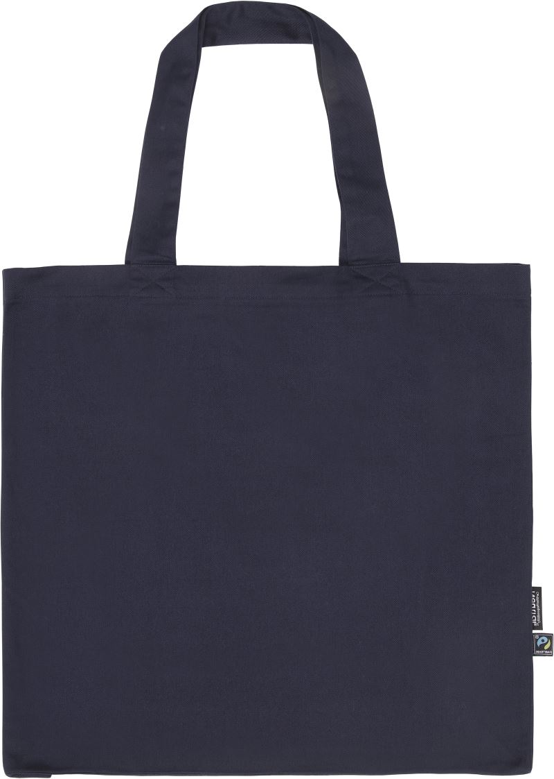 Fairtrade keprová taška z bio bavlny - navy