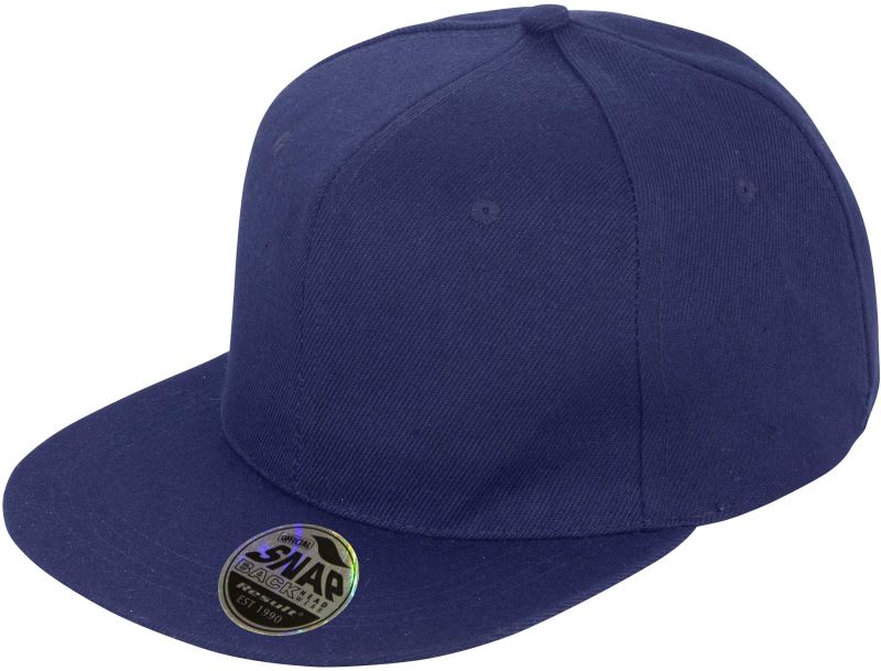Levně 6 panelová kšiltovka s plochým kšiltem - navy