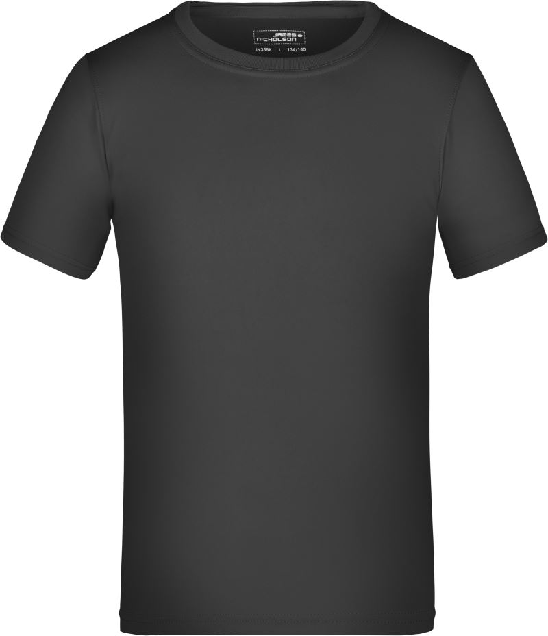 Levně Dětské žerzejové sportovní tričko - black