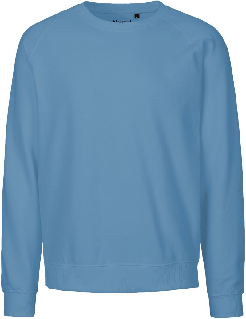 Levně Unisex raglánová mikina z bio bavlny - dusty indigo