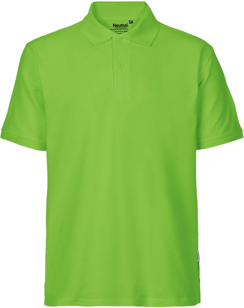 Levně Pánské piqué polo z bio bavlny - lime