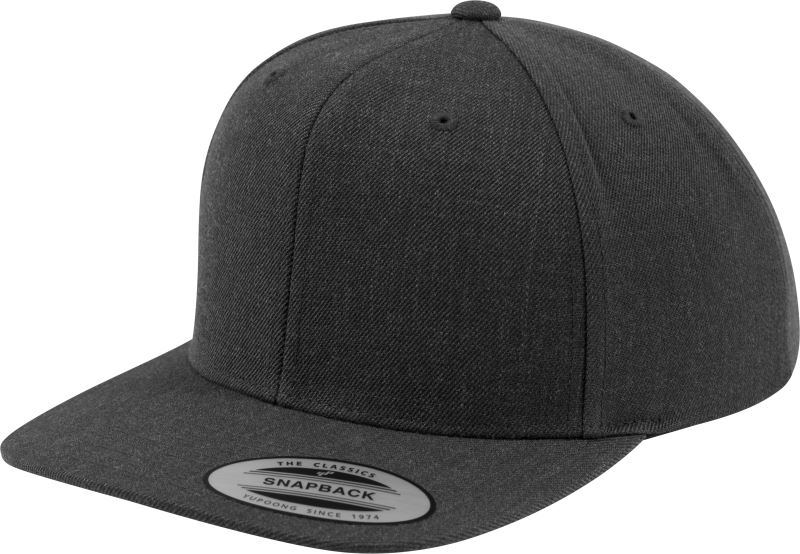 Levně 6 panelová Snapback kšiltovka - dark grey/dark grey