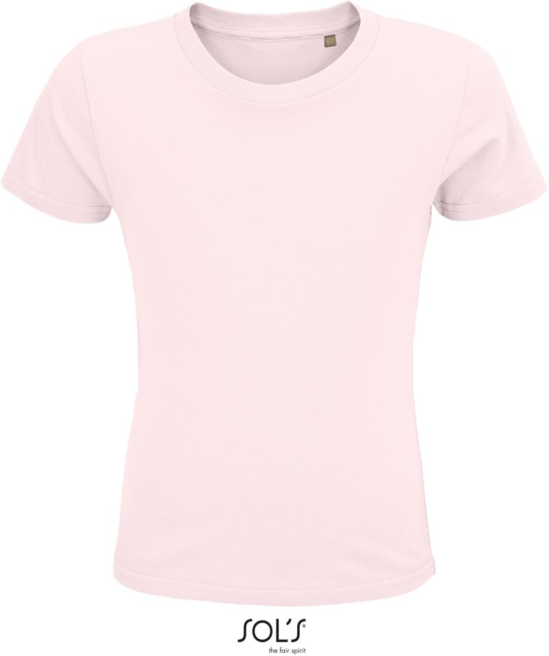 Levně Dětské tričko z bio bavlny - pale pink