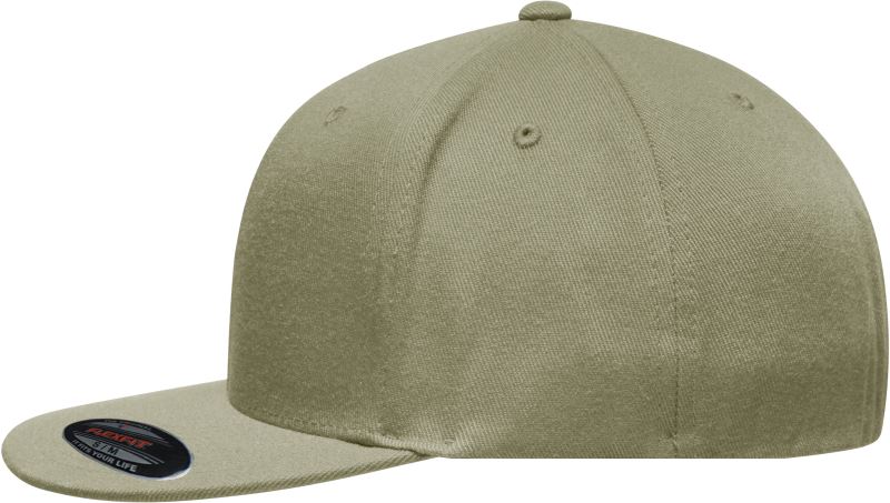 Levně 6 panelová Flexfit® kšiltovka s plochým kšiltem - khaki
