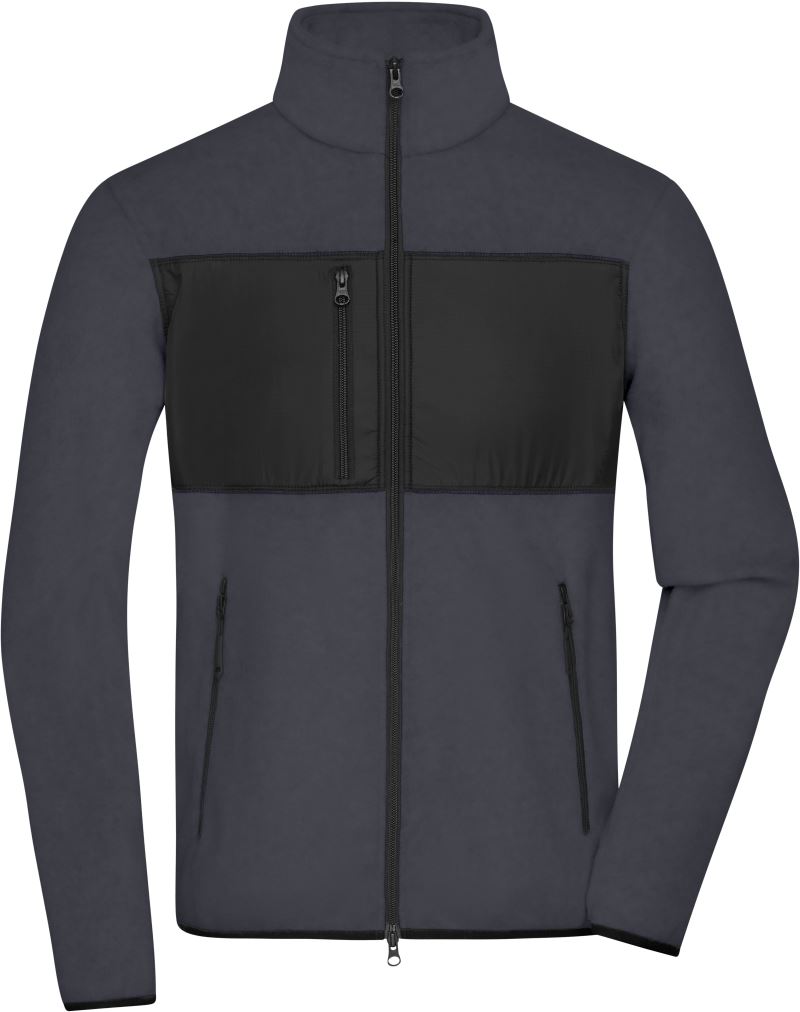 Pánská fleecová bunda - carbon/black