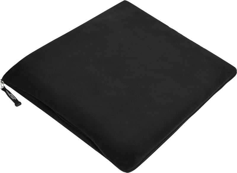 Levně Fleecová deka a polštářek v jednom - black