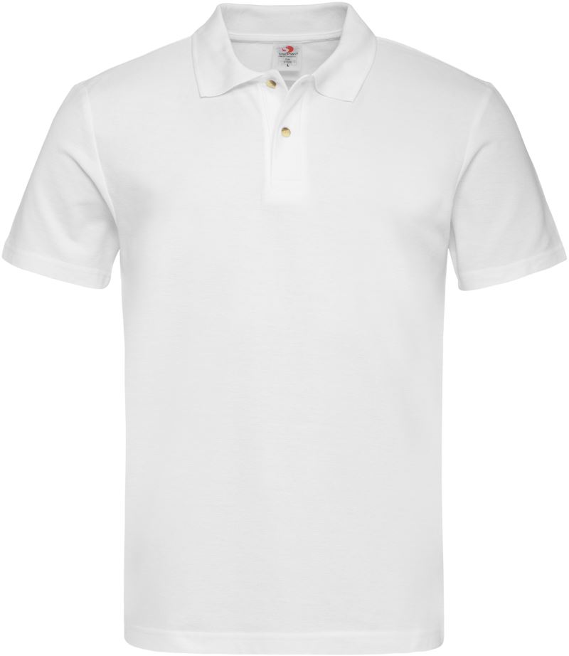 Levně Piqué polo - white