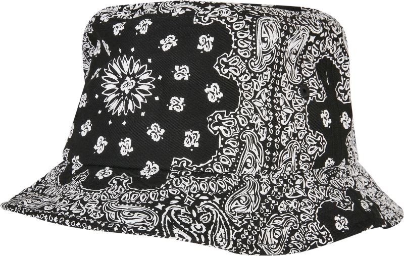 Levně Klobouk "Bandana Print" - black/white