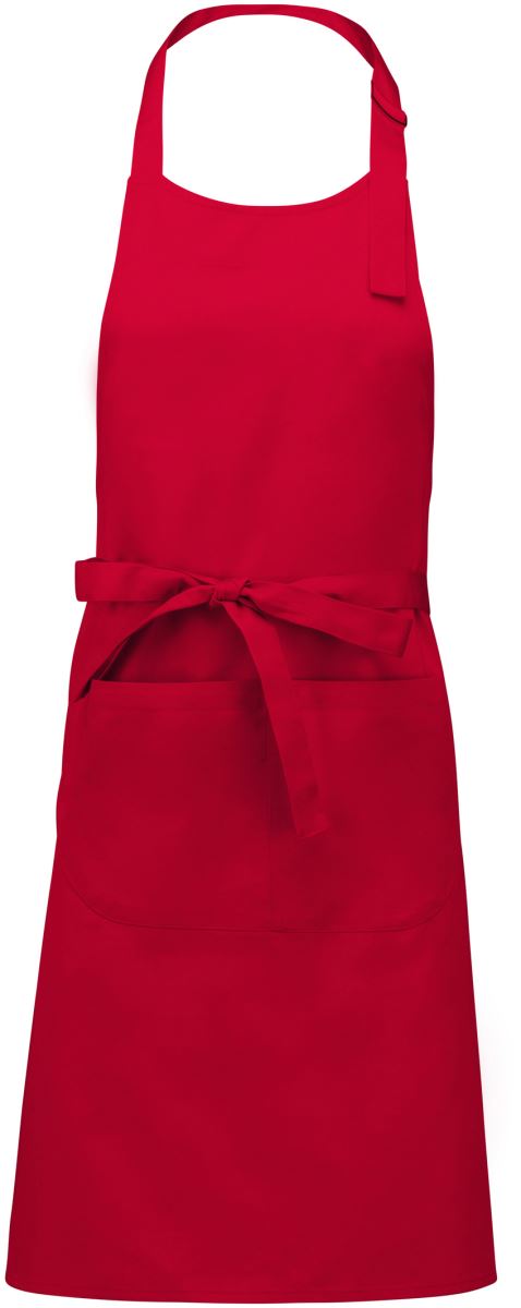 Zástěra s laclem - red