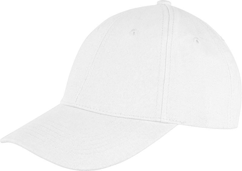Levně 6 panelová nízkoprofilová kšiltovka - white