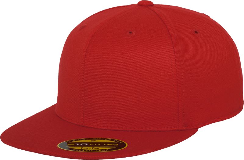 Levně 6 panelová kšiltovka Premium 210 Fitted - red