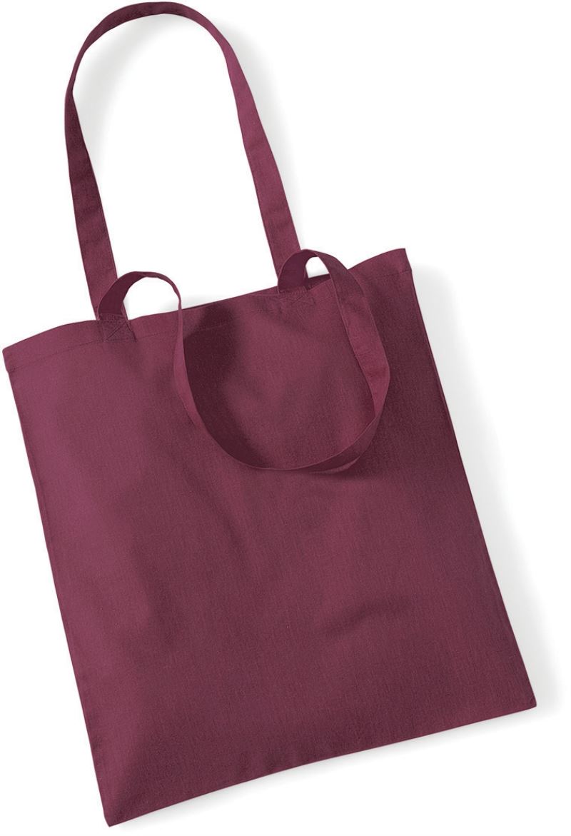 Levně Bavlněná taška "Bag for Life" - burgundy