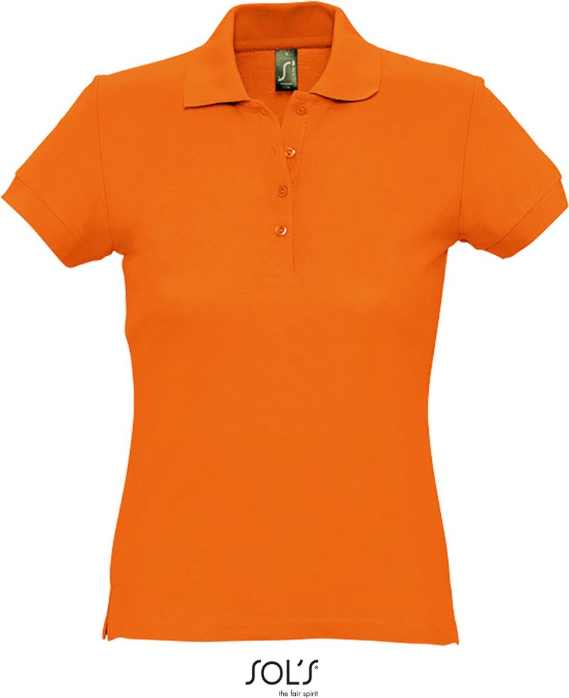 Dámské piqué polo - orange
