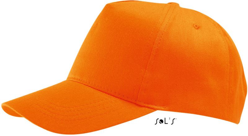 Levně 5 panelová kšiltovka - orange
