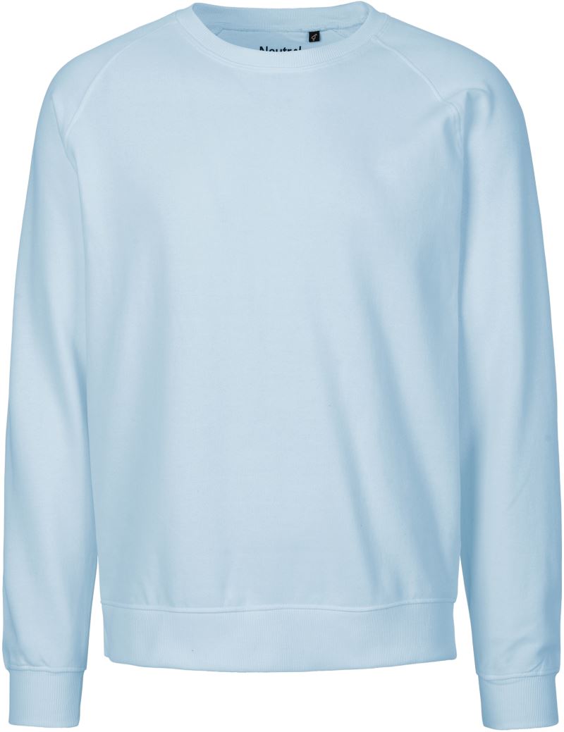 Levně Unisex raglánová mikina z bio bavlny - light blue