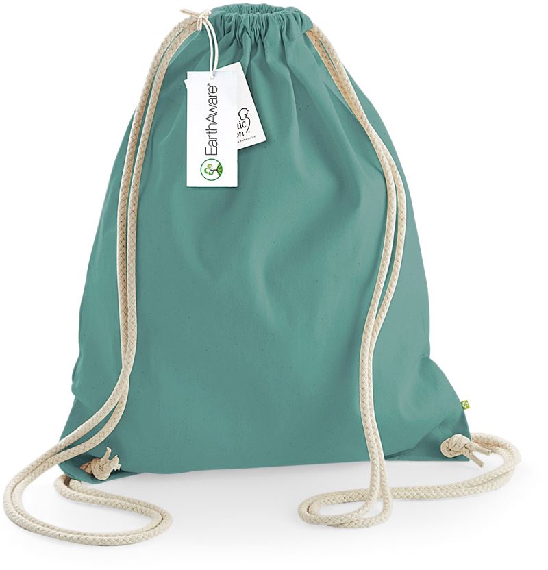Levně Vak EarthAware® z těžké bio bavlny - sage green